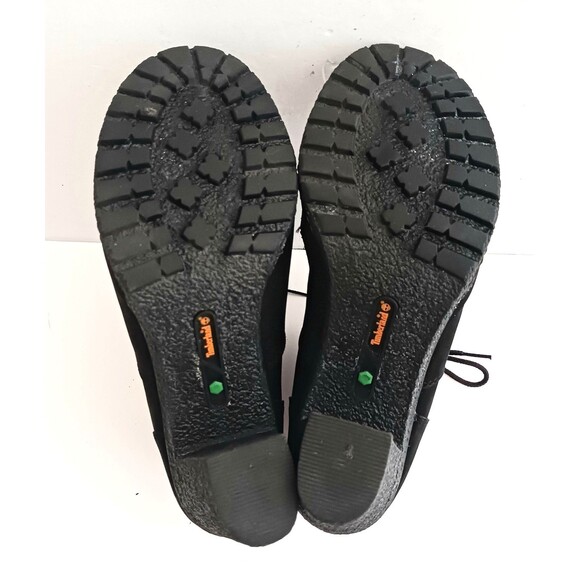 Timberland Tillston Blk Suede Lace Up Ankle Boot Crepe Block Heel Sz 8.5 Comfort - Picture 10 of 11